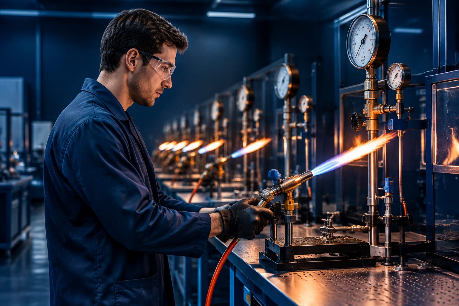 Test and inspection bench in the ZHENTANZHE quality-control area