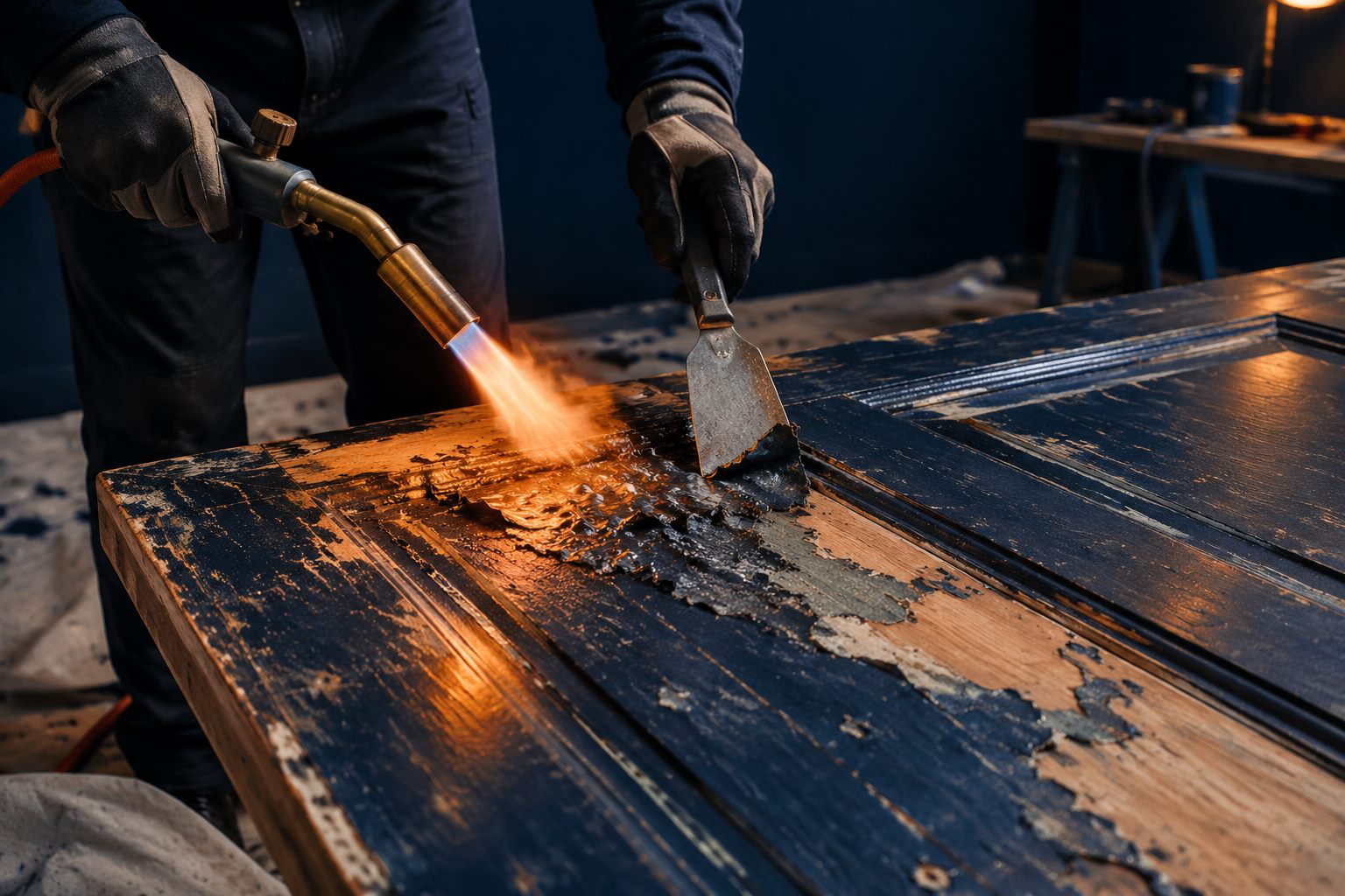Workshop DIY heat work with a standard butane torch